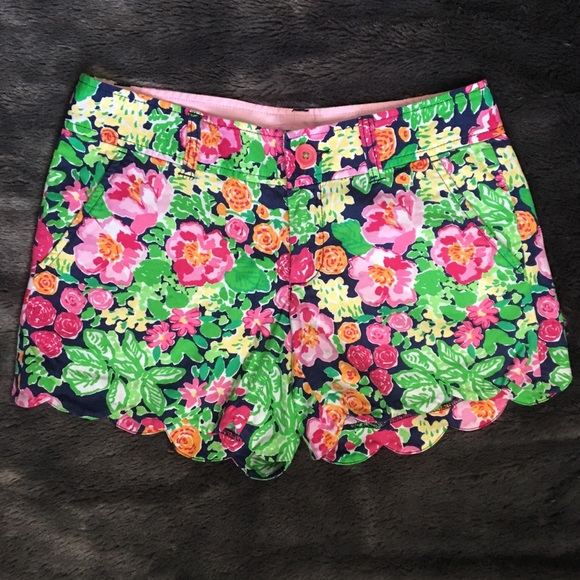 Lilly Pulitzer Pants - Lilly Pulitzer Getaway Garden Buttercup Shorts